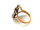 Bague 56 Bague en or 18K avec œil de tigre 58 Facettes M9292