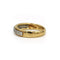 Bague 48 Demi-alliance - Bague en or jaune, platine et diamants 58 Facettes 260171R