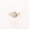 Bague 51 Bague ancienne solitaire pavée en or gris, platine et diamants 58 Facettes LMB-375