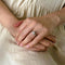 Bague 51 Bague ancienne solitaire pavée en or gris, platine et diamants 58 Facettes LMB-375