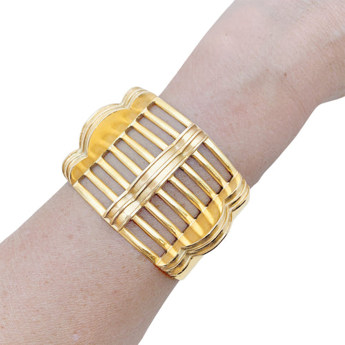 Bracelet Bracelet manchette en or rose 58 Facettes 35727