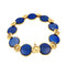 Bracelet Bracelet vintage en or jaune, lapis-lazuli et diamants 58 Facettes 35801