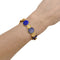 Bracelet Bracelet vintage en or jaune, lapis-lazuli et diamants 58 Facettes 35801