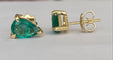 Boucles d'oreilles ALGT - Boucles d'oreilles en or jaune et émeraudes 58 Facettes earrings