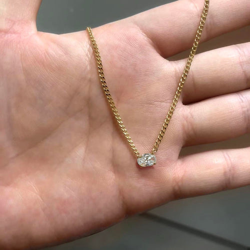 Collier Cuban City - Collier Cuban Link en or 18K et diamant 58 Facettes GPD1019YG