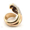 Bague 56 Bague en or blanc et jaune 18 ct avec diamants 58 Facettes 341 B OC