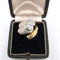 Bague 56 Bague en or blanc et jaune 18 ct avec diamants 58 Facettes 341 B OC