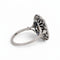 Bague 61 Art déco - Bague cocktail en platine, saphir naturel et diamants 58 Facettes RI-1064