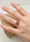Bague 54 Bague fleur vintage en or jaune, rubis et diamant 58 Facettes CV-080