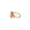 Bague 56 Augis - Bague chevalière en or jaune, diamant et rubis 58 Facettes LMB-371