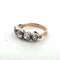 57 Bague victorienne en or jaune et rose avec diamants 58 Facettes 449/26 F