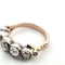 57 Bague victorienne en or jaune et rose avec diamants 58 Facettes 449/26 F
