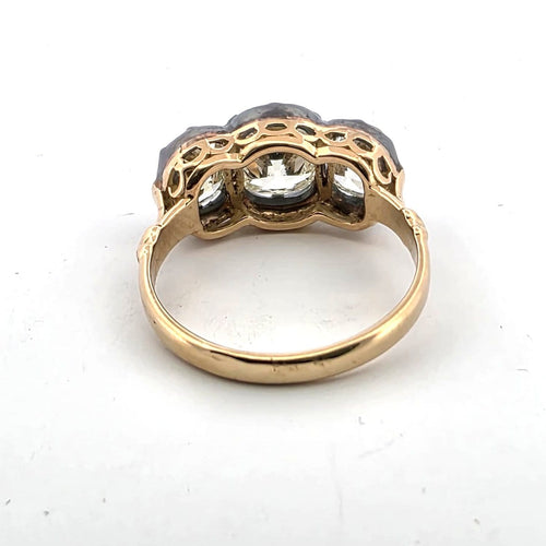 Bague 54 Bague en or jaune 18 ct et diamants 58 Facettes 429/26 D