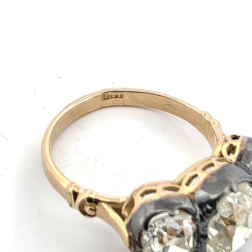 Bague 54 Bague en or jaune 18 ct et diamants 58 Facettes 429/26 D