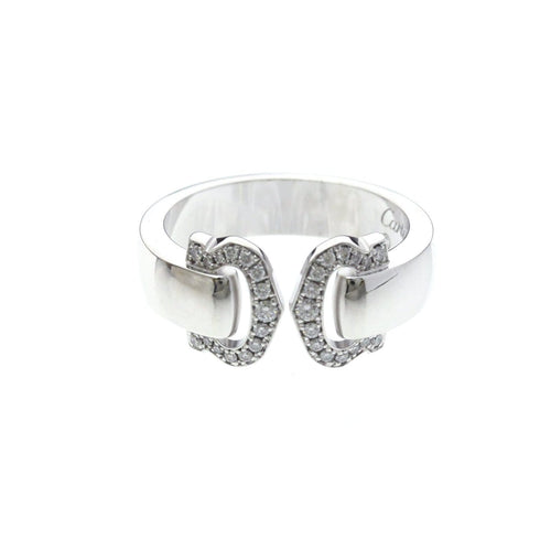 Cartier C de Cartier - Bijou en or blanc et diamants 58 Facettes wmhrt1c7mk