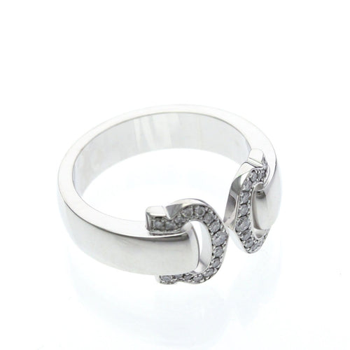 Cartier C de Cartier - Bijou en or blanc et diamants 58 Facettes wmhrt1c7mk