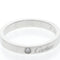 Bague 58 Cartier C de Cartier - Alliance en platine avec diamant 58 Facettes sf0e426lkh