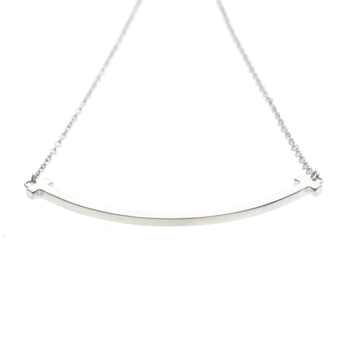 Pendentif Tiffany & Co. T Smile - Pendentif en or blanc 58 Facettes cjc863j1dk