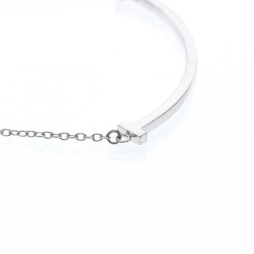 Pendentif Tiffany & Co. T Smile - Pendentif en or blanc 58 Facettes cjc863j1dk