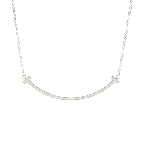 Pendentif Tiffany & Co. T Smile - Pendentif en or blanc 58 Facettes cjc863j1dk