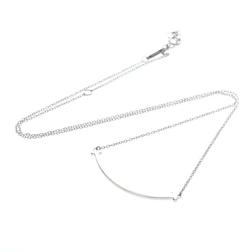 Pendentif Tiffany & Co. T Smile - Pendentif en or blanc 58 Facettes cjc863j1dk