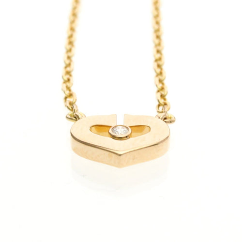 Pendentif Cartier C Heart - Pendentif en or rose 18K et diamant 58 Facettes myelnukz6k