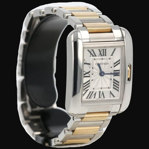 Cartier Tank Anglaise - Montre en acier et or jaune 58 Facettes MT47189