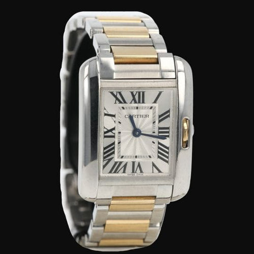Cartier Tank Anglaise - Montre en acier et or jaune 58 Facettes MT47189