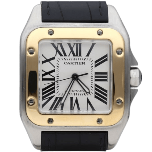 Cartier Santos 100XL - Montre en acier et or jaune 58 Facettes MT47169