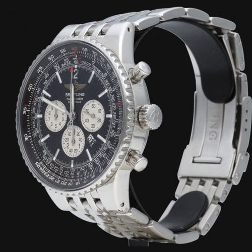 Breitling Navitimer - Montre chronographe en or jaune et acier 58 Facettes MT47269