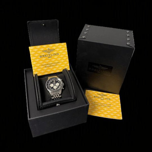 Breitling Navitimer - Montre chronographe en or jaune et acier 58 Facettes MT47269