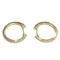 Boucles d'oreilles créoles en or 18k et diamants 58 Facettes PE997