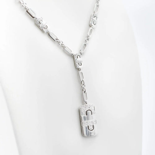 Bulgari Parentesi - Collier en or blanc et diamants 58 Facettes 4292x5_M