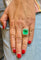 53 Bague ancienne en or jaune, émeraude et diamants 58 Facettes ba