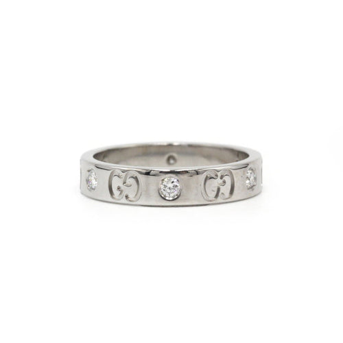 52 Gucci Icon - Bague en or blanc et diamants 58 Facettes 260165R