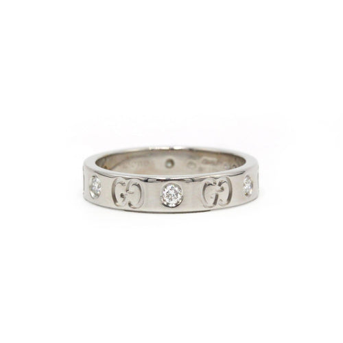 52 Gucci Icon - Bague en or blanc et diamants 58 Facettes 260165R