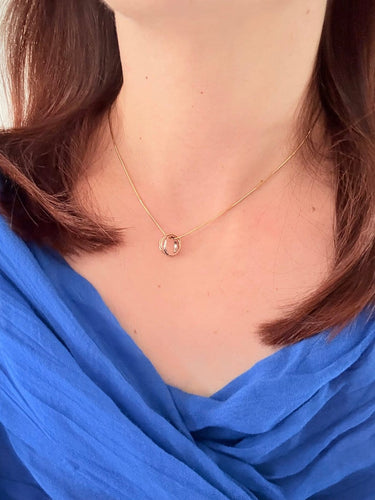 Cartier Trinity - Pendentif en or jaune, blanc et rose 58 Facettes P1915
