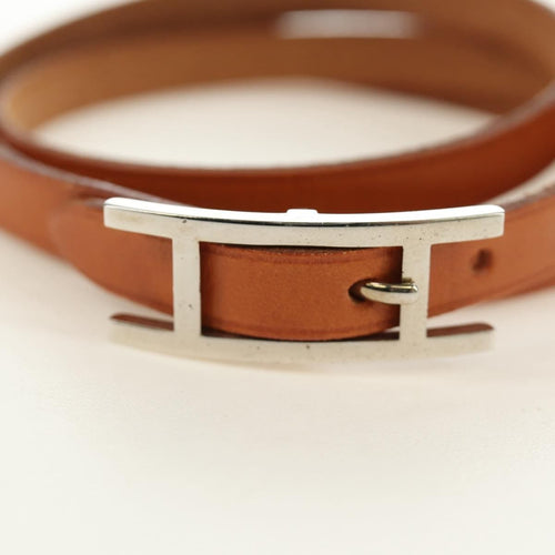 Bracelet Hermès Hapi 3 - Bracelet en cuir et métal 58 Facettes dnesmvs8i7