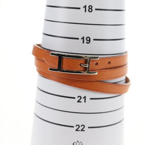 Bracelet Hermès Hapi 3 - Bracelet en cuir et métal 58 Facettes dnesmvs8i7