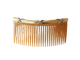XIXe siècle - Peigne en or jaune, argent et diamants 58 Facettes