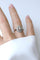54.5 Bague Art déco ovale en platine et or blanc avec diamants 58 Facettes