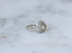 54.5 Bague Art déco ovale en platine et or blanc avec diamants 58 Facettes