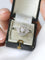 54.5 Bague Art déco ovale en platine et or blanc avec diamants 58 Facettes