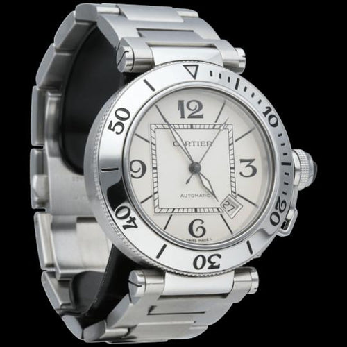 Cartier Pasha Seatimer - Montre en acier 58 Facettes MT47176