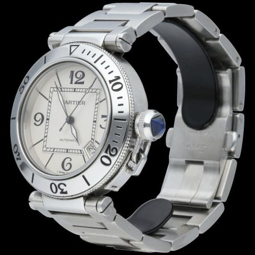 Cartier Pasha Seatimer - Montre en acier 58 Facettes MT47176