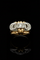 Bague 62 Bague style Art déco en or jaune et blanc 18K avec diamants 58 Facettes