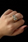 Bague 62 Bague style Art déco en or jaune et blanc 18K avec diamants 58 Facettes