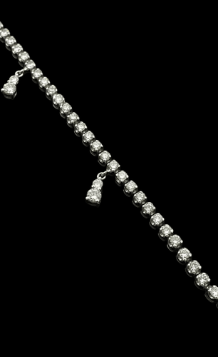 Bracelet Bracelet tennis en or blanc avec diamants 58 Facettes