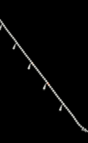 Bracelet Bracelet tennis en or blanc avec diamants 58 Facettes