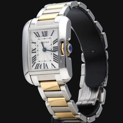 Cartier Tank Anglaise - Montre en or jaune et acier 58 Facettes MT47190